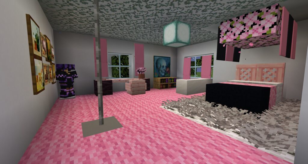 minecraft bedroom designs